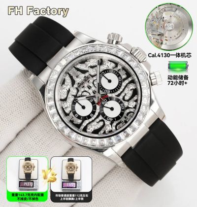 ROLEX Daytona Dandong 7750 Shanghai 4130/4131 Movement 40mm Watch